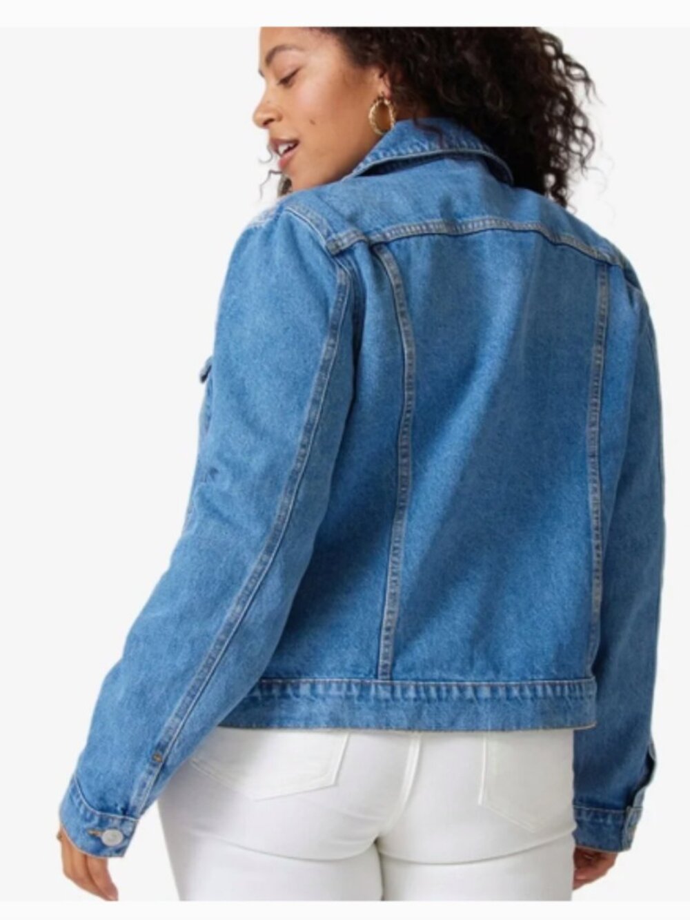 NWT Hudson Jeans Classic Trucker Denim Jacket (Size 14-16) - Picture 2 of 8